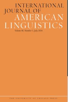 International Journal Of American Linguistics雜志